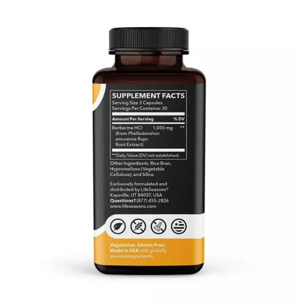 Life Seasons Berberine HCL 1000 mg - Image 2